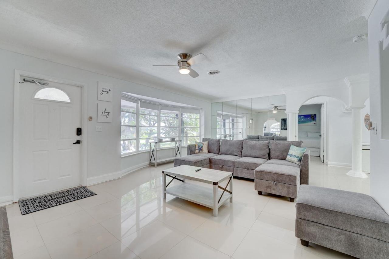 Luxury Tropical Oasis! Huge Saltwater Pool! 1 Mile To Beach! Villa Fort Lauderdale Exterior photo
